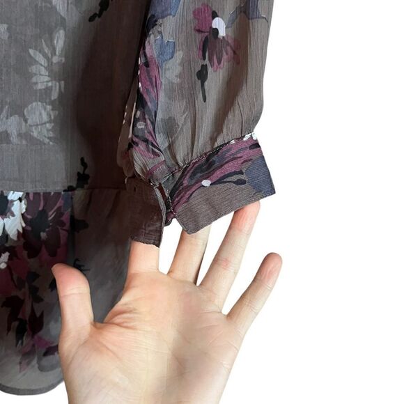 RW&CO. floral‎ sheer blouse. Size small - Picture 4 of 7
